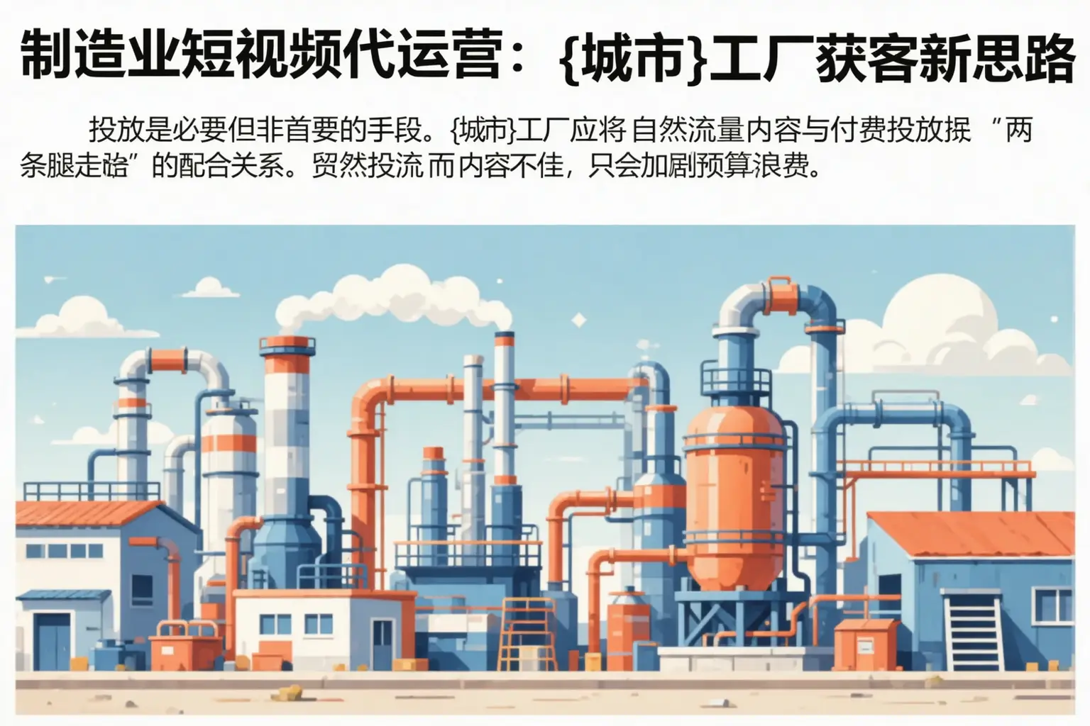 制造业短视频代运营：威海工厂获客新思路