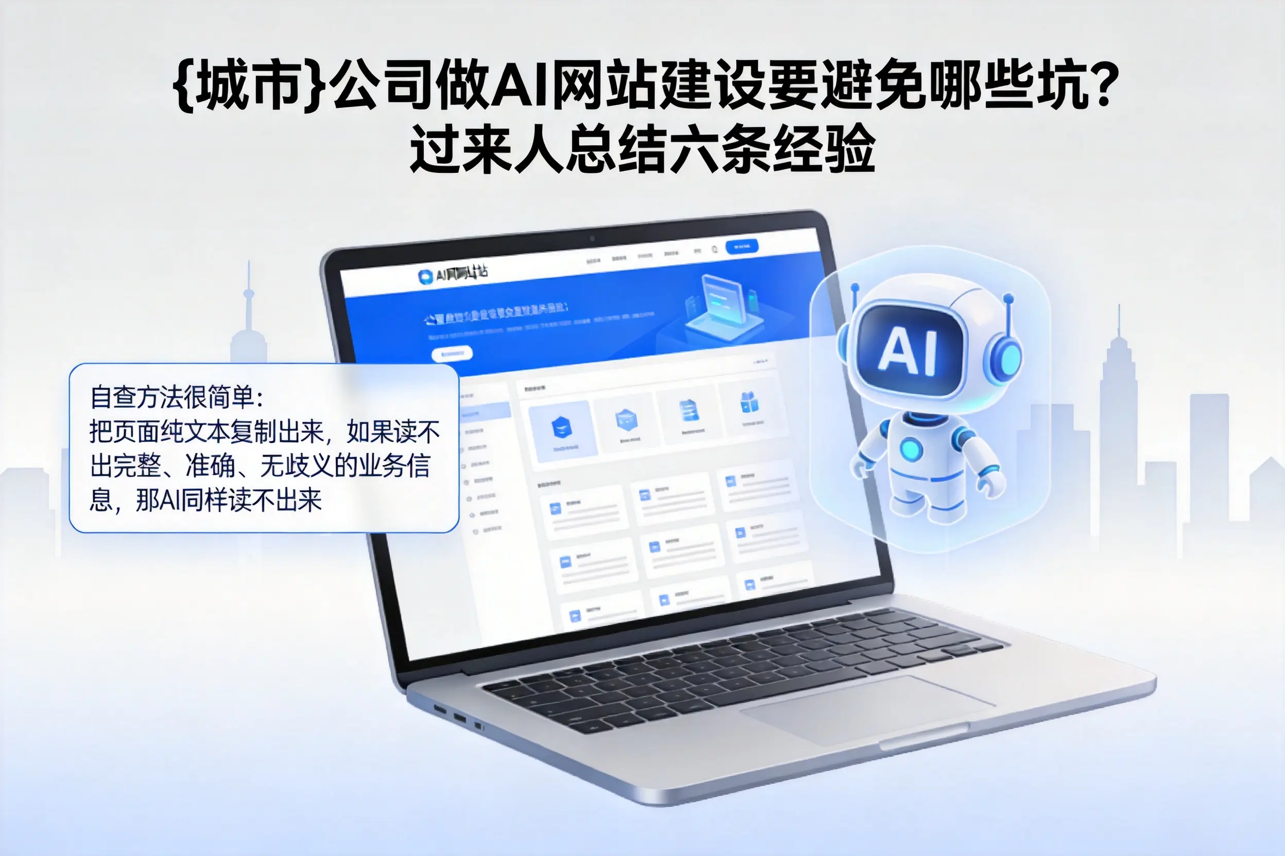 威海公司做AI网站建设要避免哪些坑？过来人总结六条经验