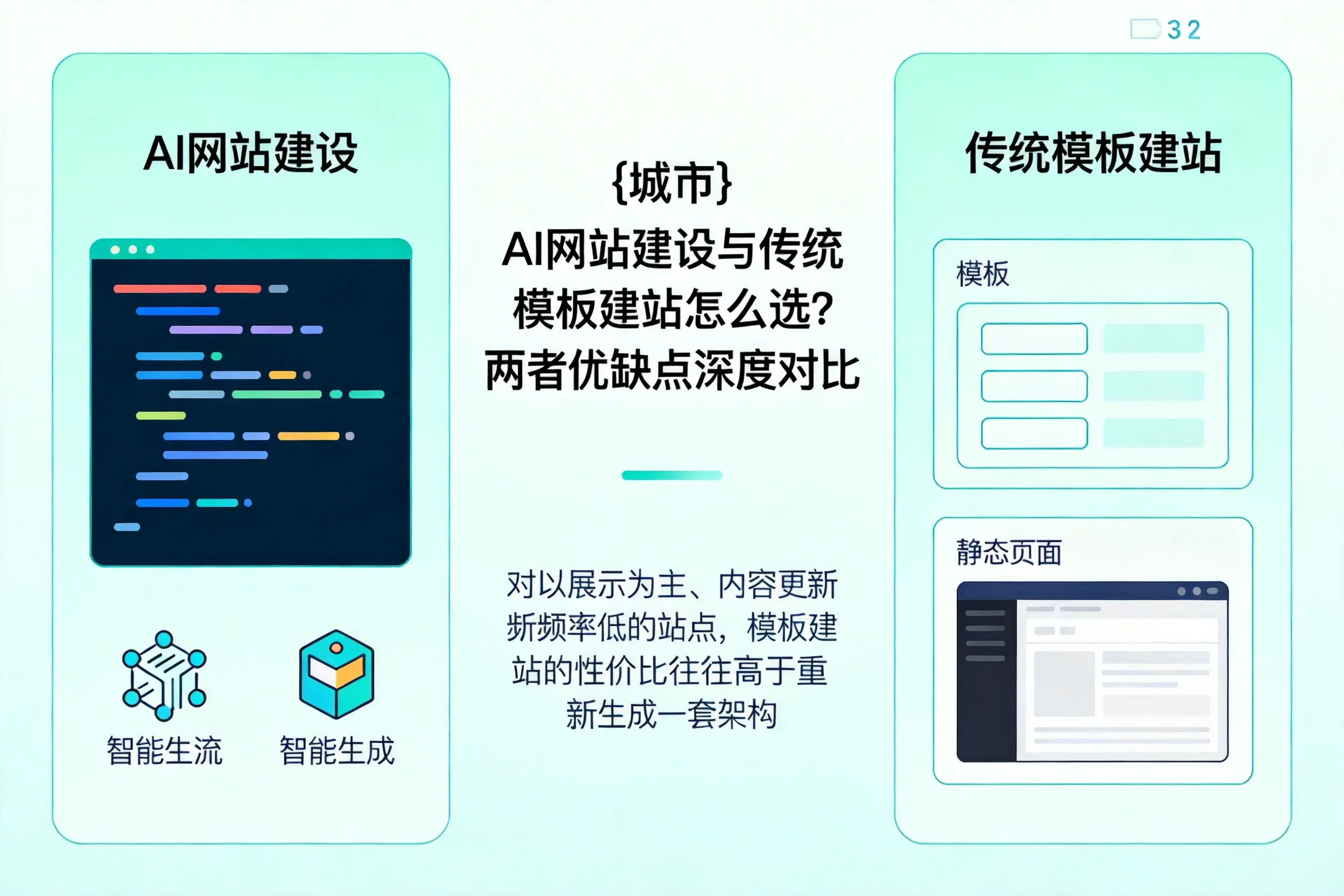 威海AI网站建设与传统模板建站怎么选?两者优缺点深度对比