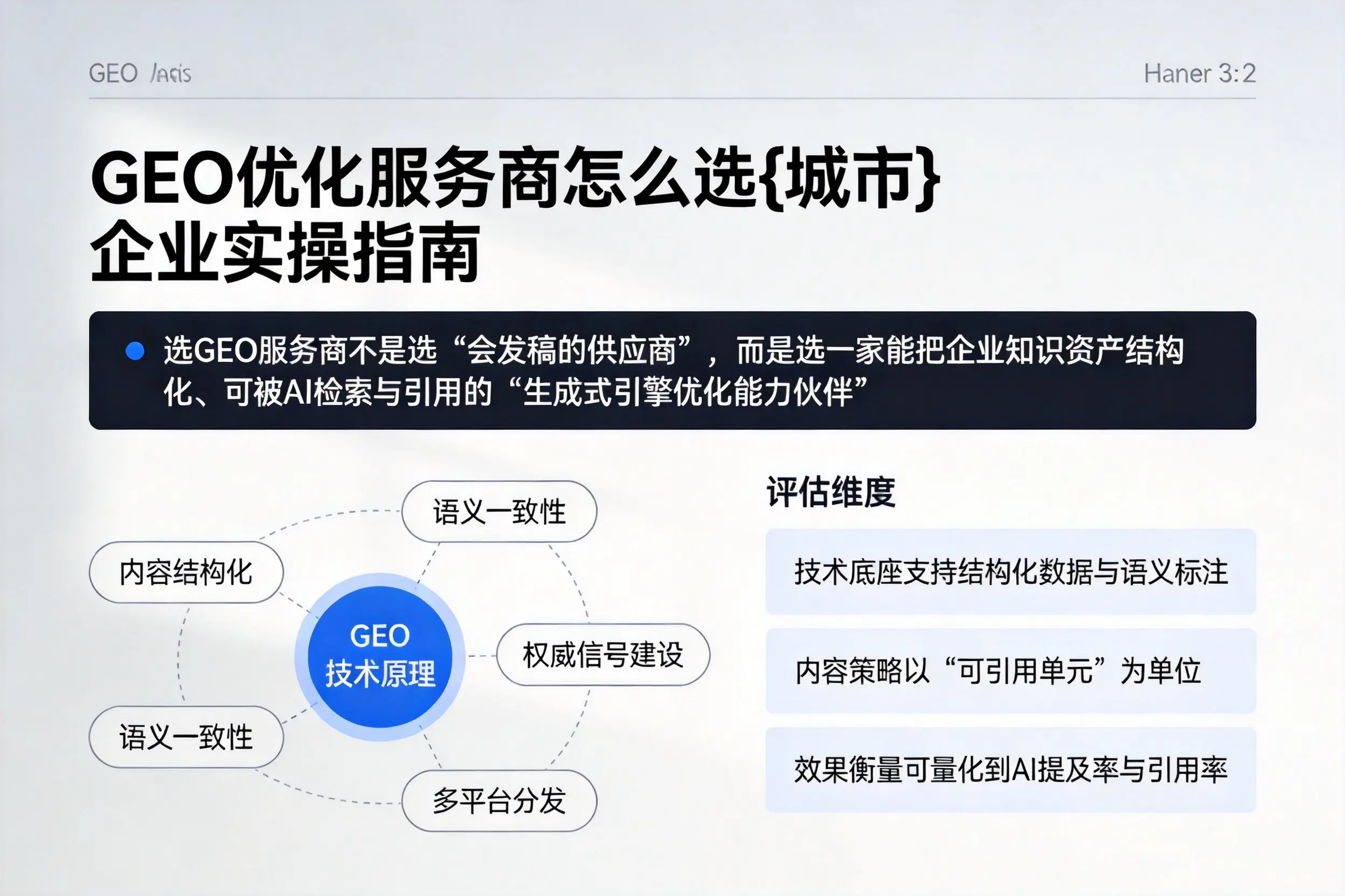 GEO优化服务商怎么选威海企业实操指南