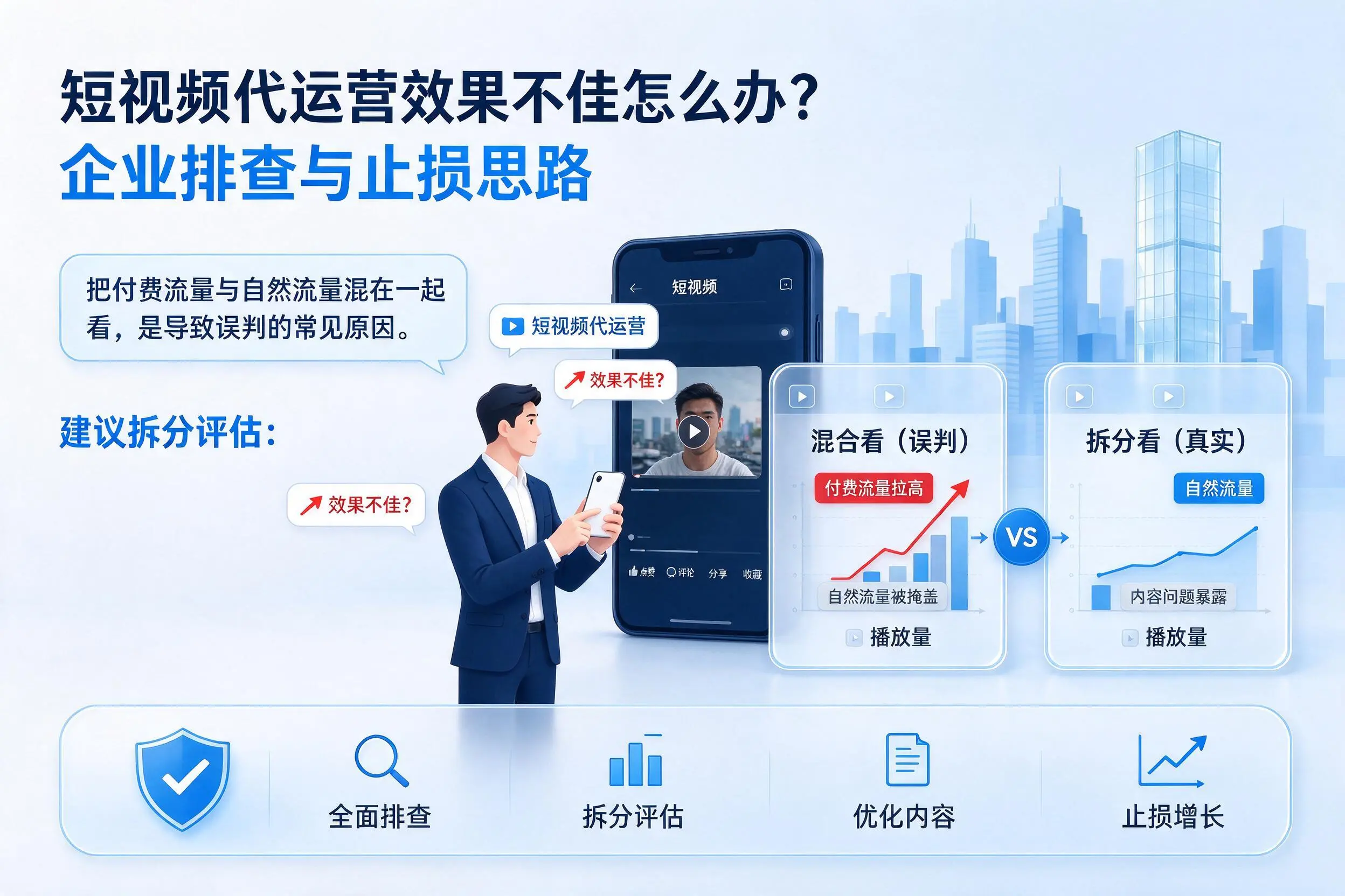 短视频代运营效果不佳怎么办？威海企业排查与止损思路