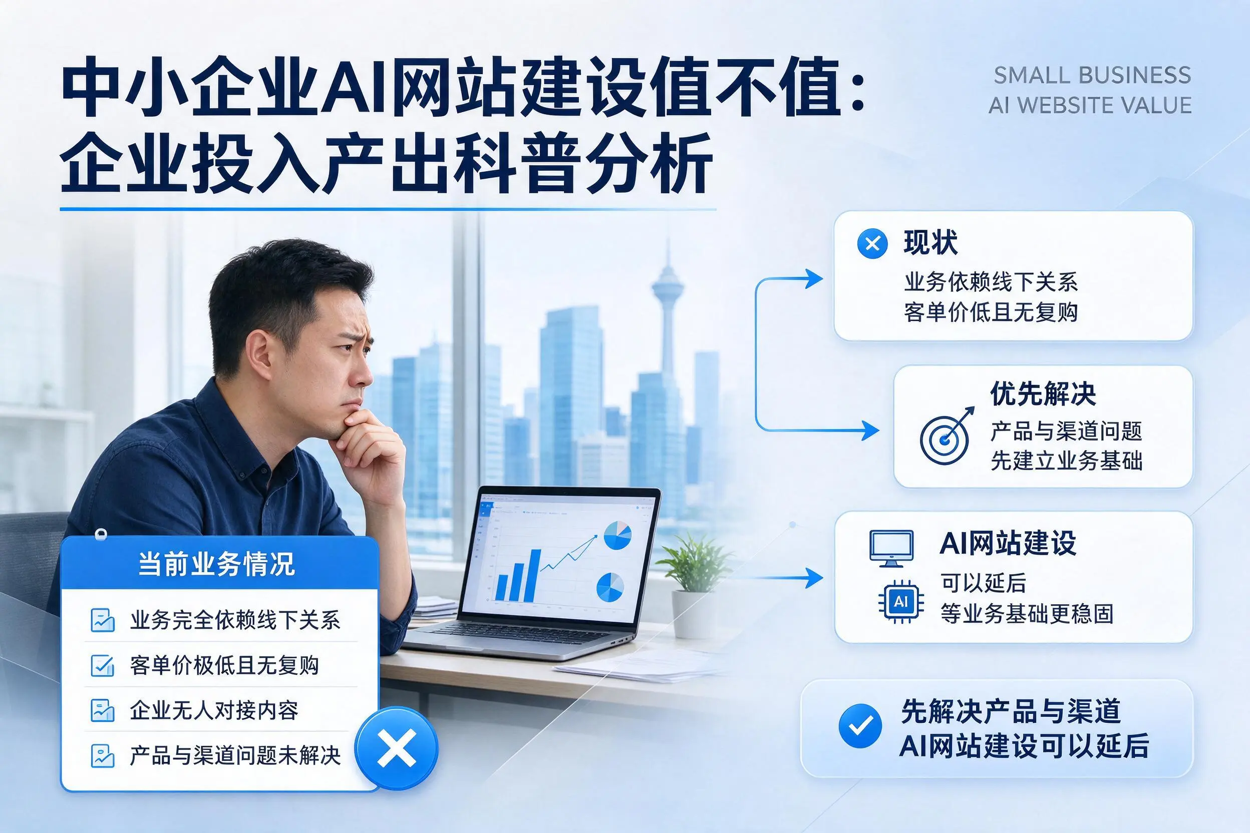 中小企业AI网站建设值不值：威海企业投入产出科普分析