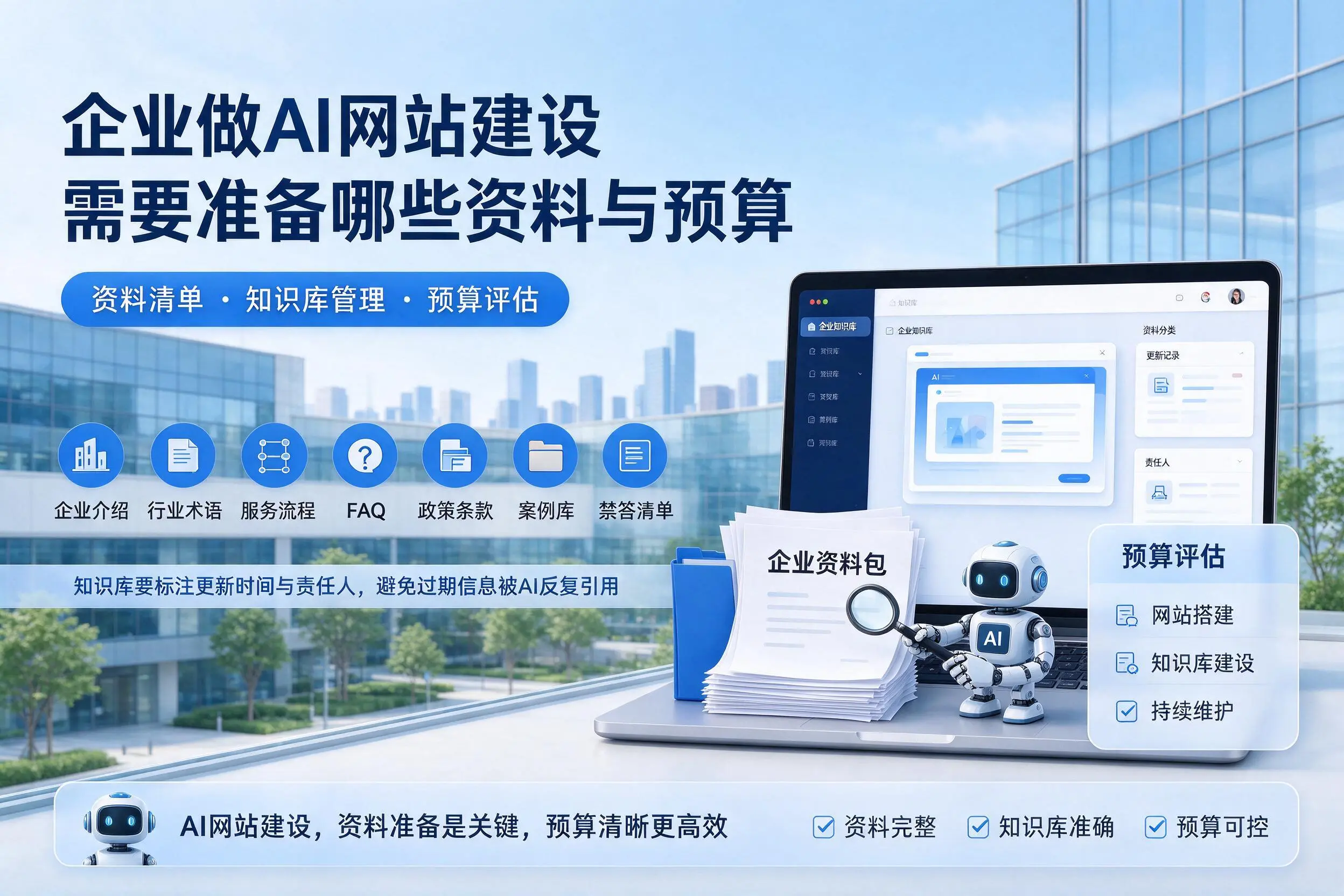 威海企业做AI网站建设需要准备哪些资料与预算