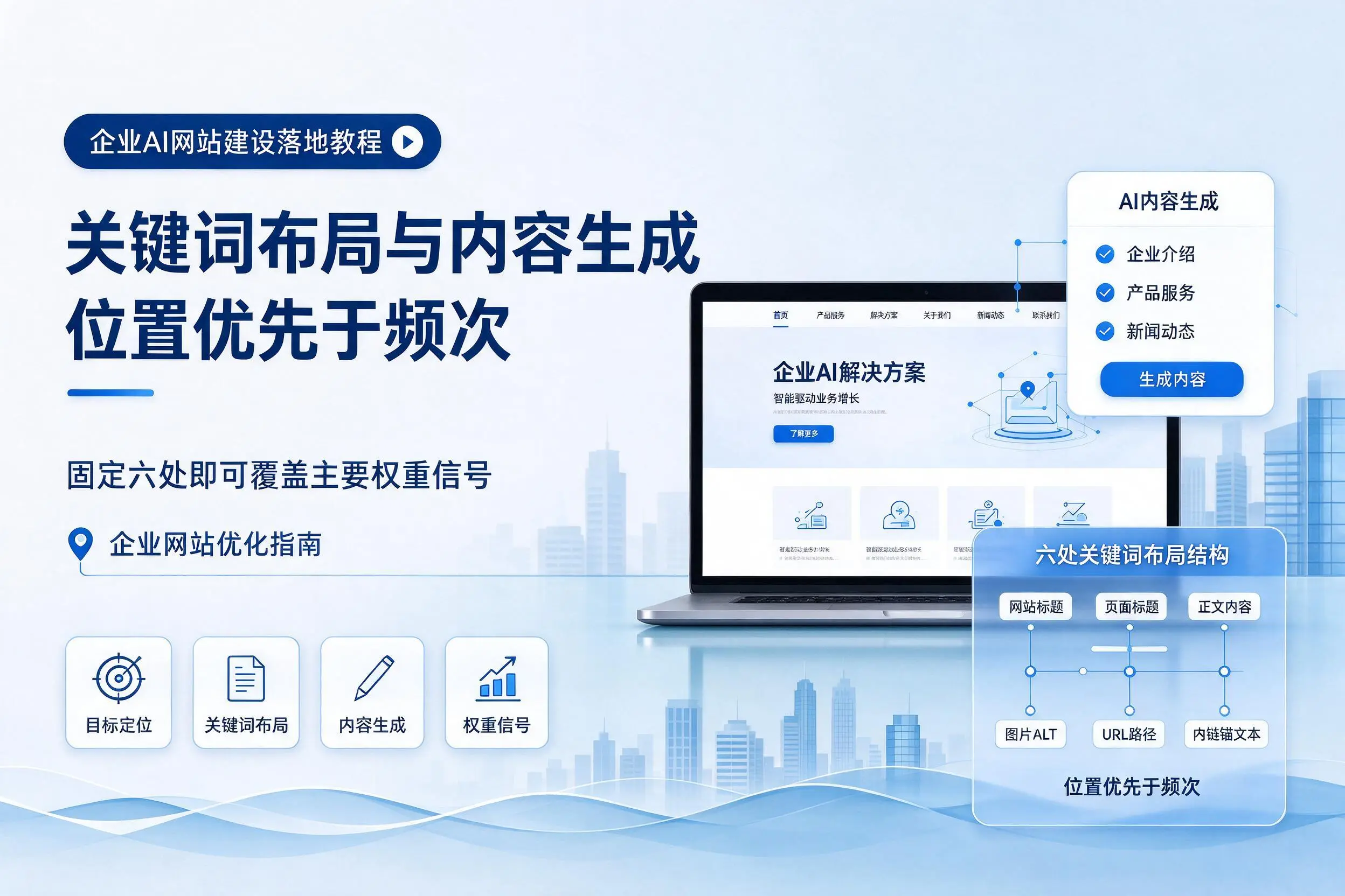威海企业AI网站建设落地教程:关键词布局与内容生成