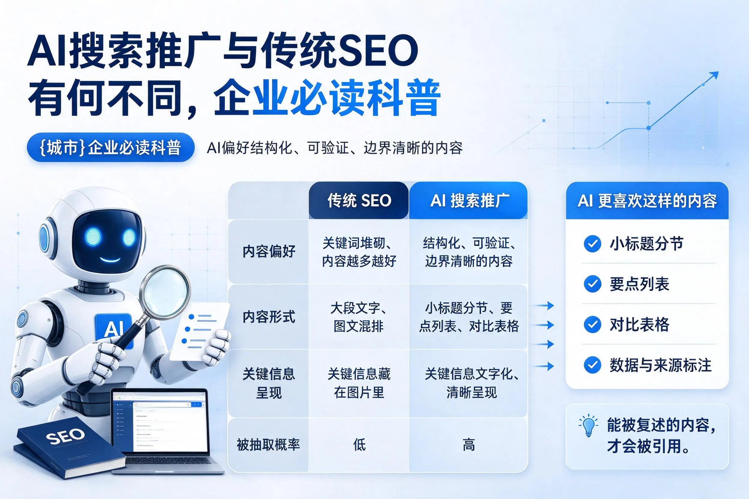 AI搜索推广与传统SEO有何不同，威海企业必读科普